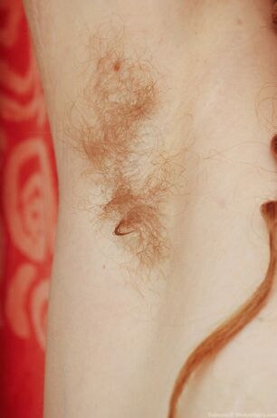 nude crimson hair vulva